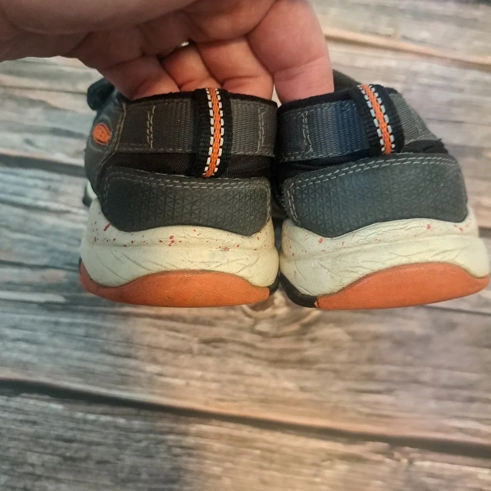 Keen Newport H2 Kids Sandals Grey Orange Water Shoes Size 2 1018426
